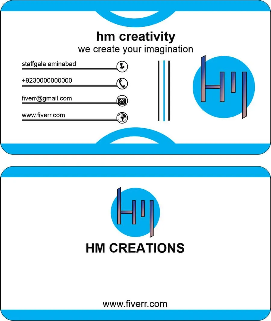 Modern business card design by Hamdan Ibne Muneer